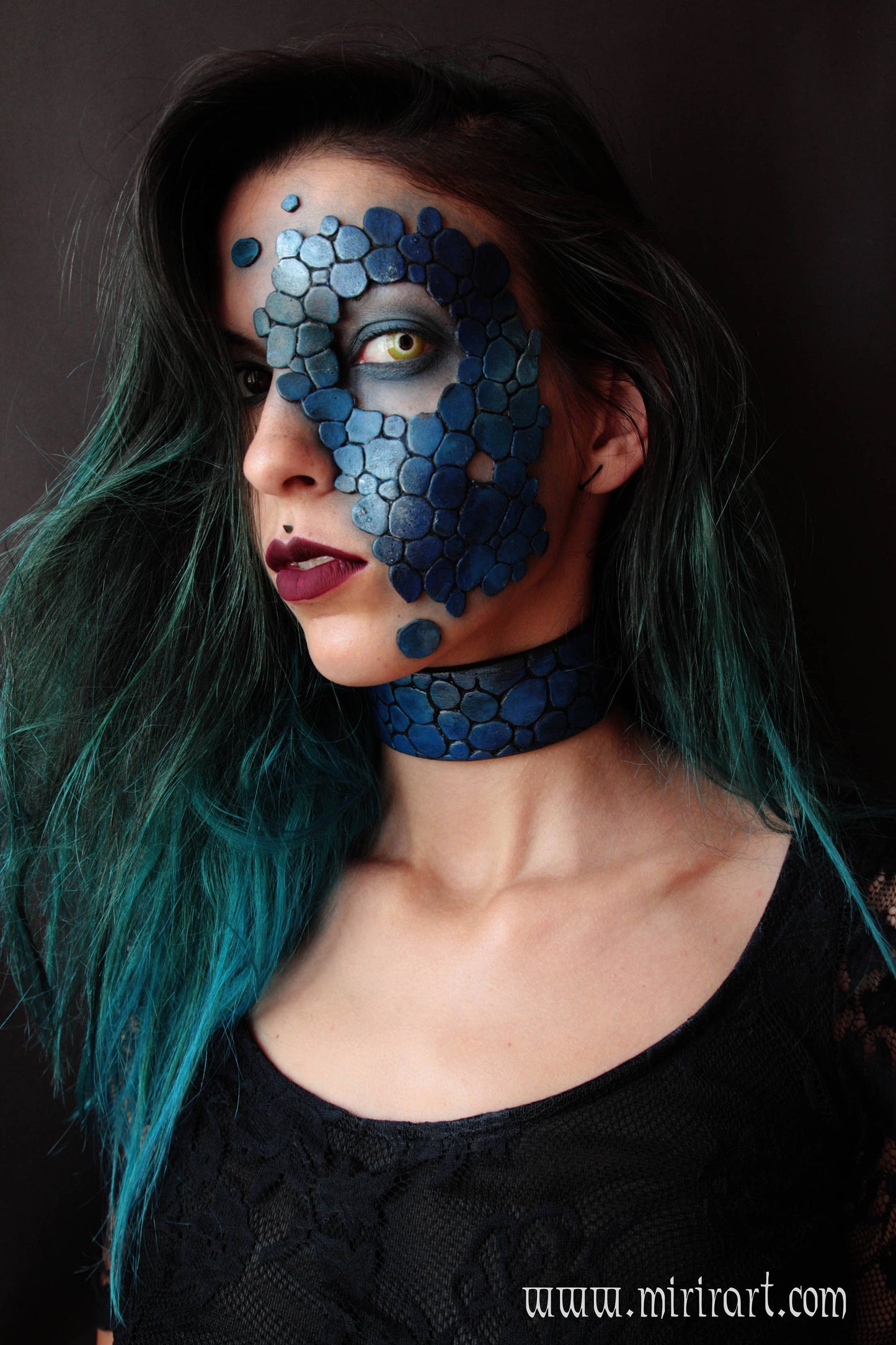 Elemental Dragon half Mask