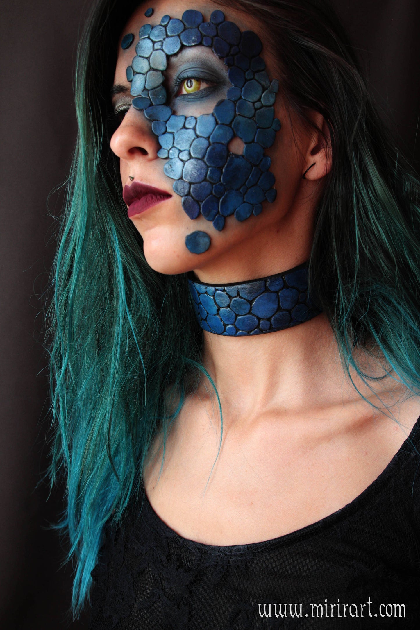 Elemental Dragon half Mask