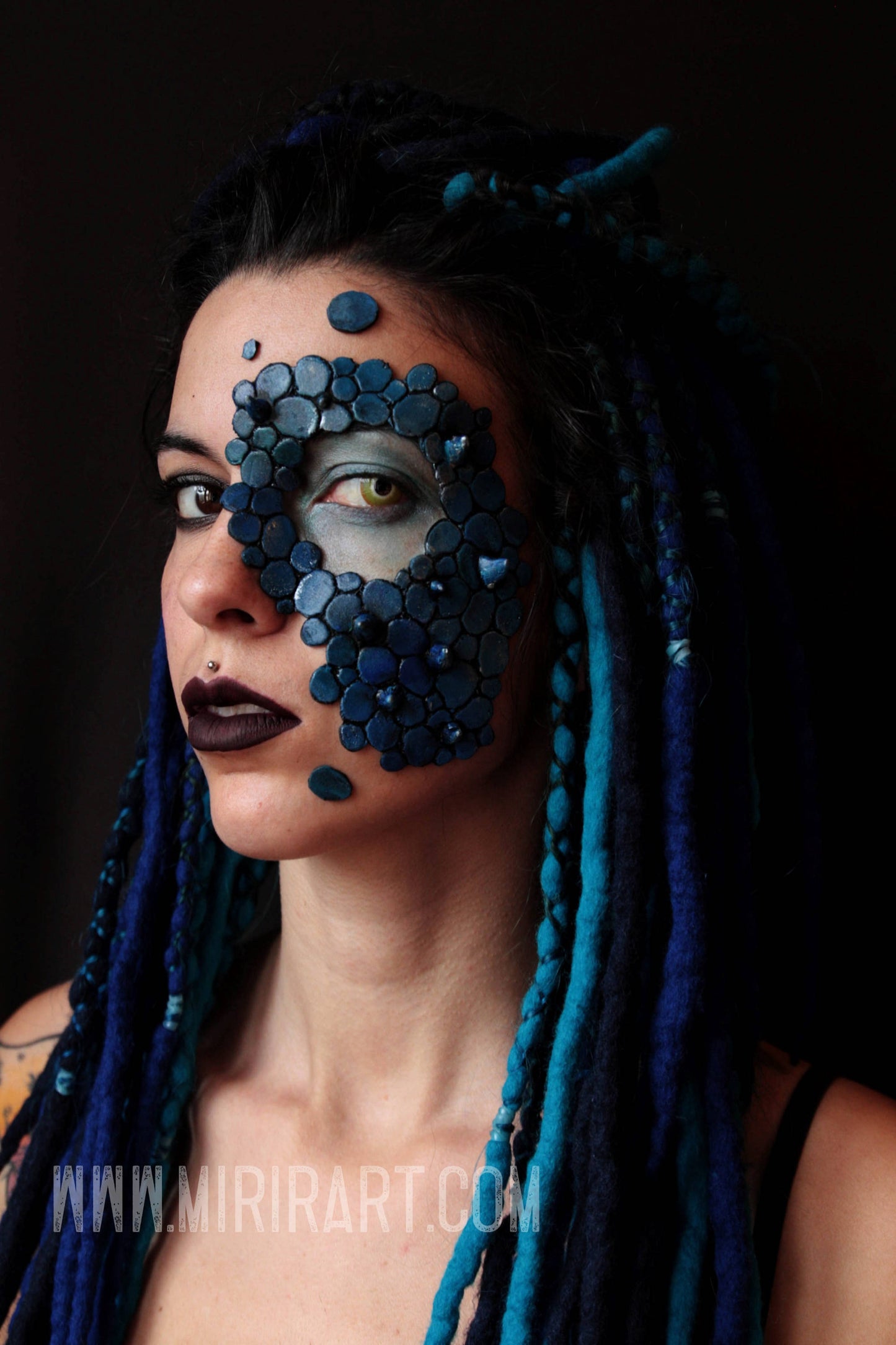 Elemental Dragon mask horned