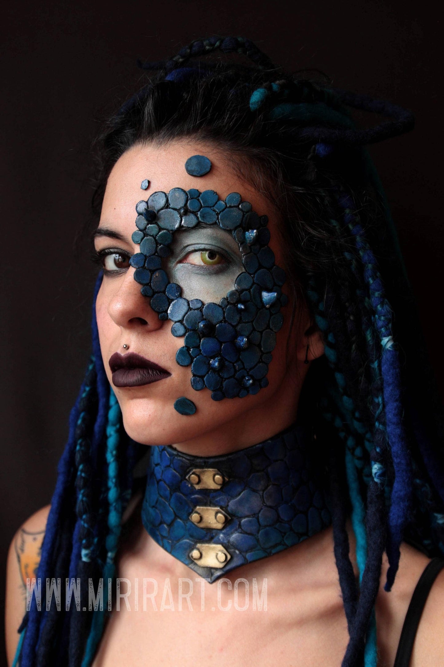 Elemental Dragon mask horned