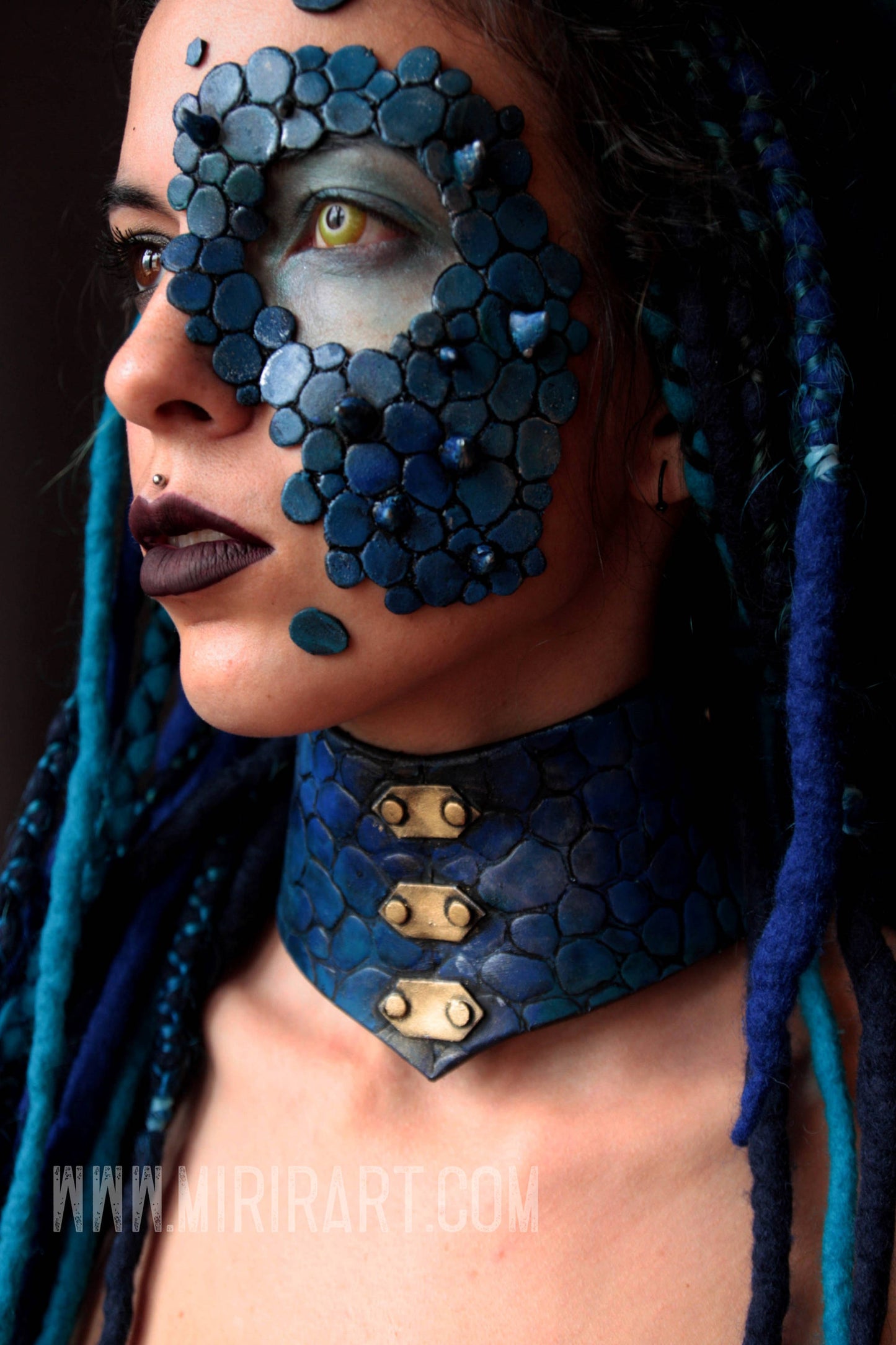 Elemental Dragon mask horned